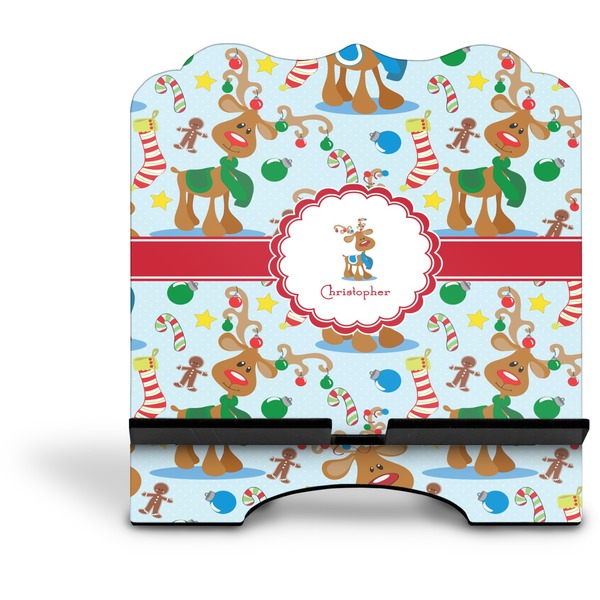 Reindeer Stylized Tablet Stand - Front without iPad