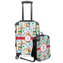 Reindeer Kids 2-Piece Luggage Set - Suitcase & Backpack (Personalized)