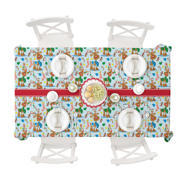 Reindeer Tablecloths (58"x102") - TOP VIEW