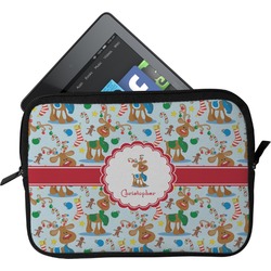 Reindeer Tablet Case / Sleeve - Small (Personalized)
