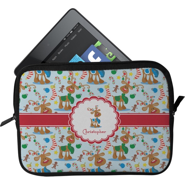 Custom Reindeer Tablet Case / Sleeve - Small (Personalized)