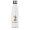 Reindeer Water Bottle - 17 oz. - Stainless Steel - Full Color Printing (Personalized)