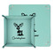 Reindeer Teal Faux Leather Valet Trays - PARENT MAIN