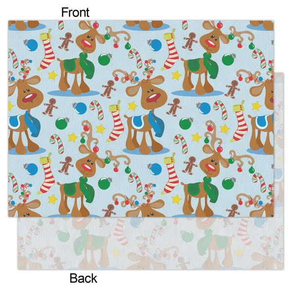Reindeer Tissue Paper - Heavyweight - Large - Front & Back