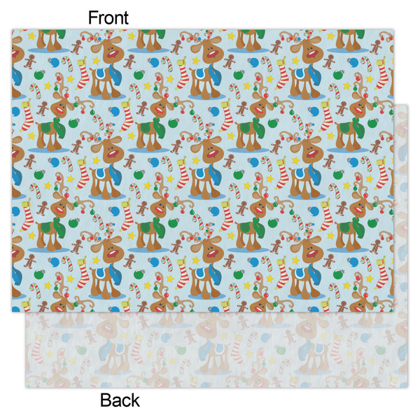 Reindeer Tissue Paper - Lightweight - Large - Front & Back