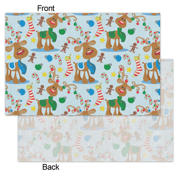 Reindeer Tissue Paper - Lightweight - Small - Front & Back