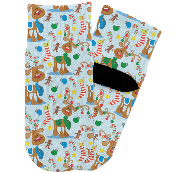 Custom Reindeer Toddler Ankle Socks