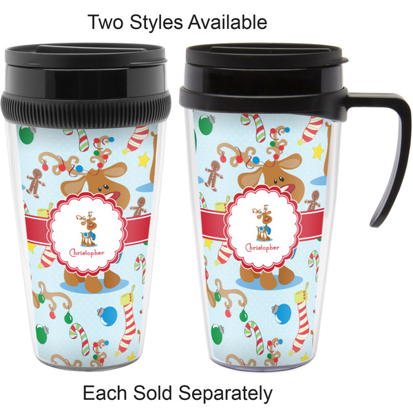 Reindeer Travel Mugs - with & without Handle