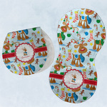 Reindeer Burp Pads - Velour - Set of 2 w/ Name or Text