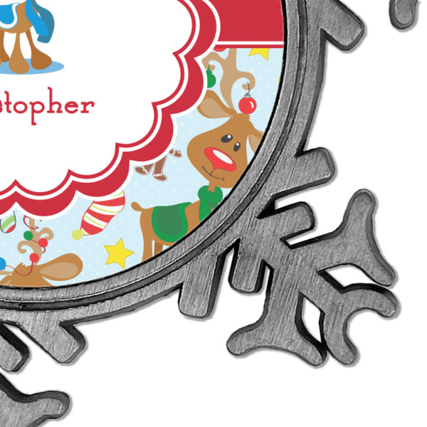 Reindeer Vintage Snowflake - Detail
