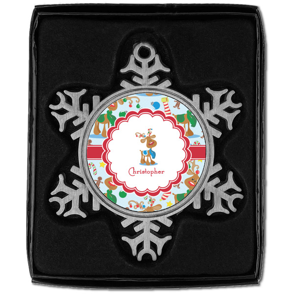 Reindeer Vintage Snowflake - In box