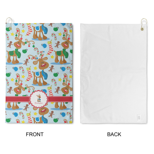 Reindeer Waffle Weave Golf Towel - Approval