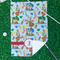Reindeer Waffle Weave Golf Towel - In Context