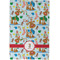 Reindeer Waffle Weave Towel - Full Color Print - Approval Image
