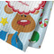 Reindeer Waffle Weave Towel - Closeup of Material Image
