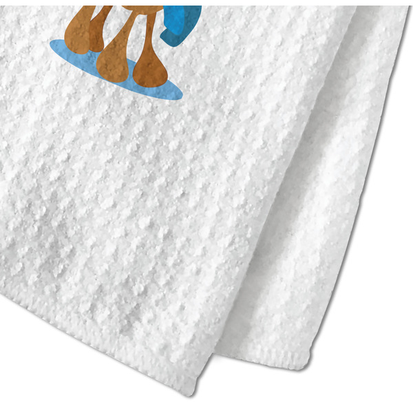Reindeer Waffle Weave Towel - Closeup of Material Image