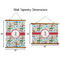 Reindeer Wall Hanging Tapestries - Parent/Sizing