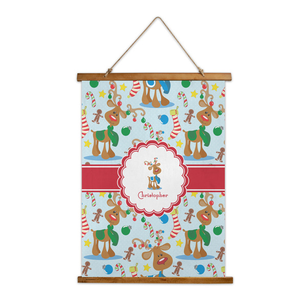 Custom Reindeer Wall Hanging Tapestry (Personalized)
