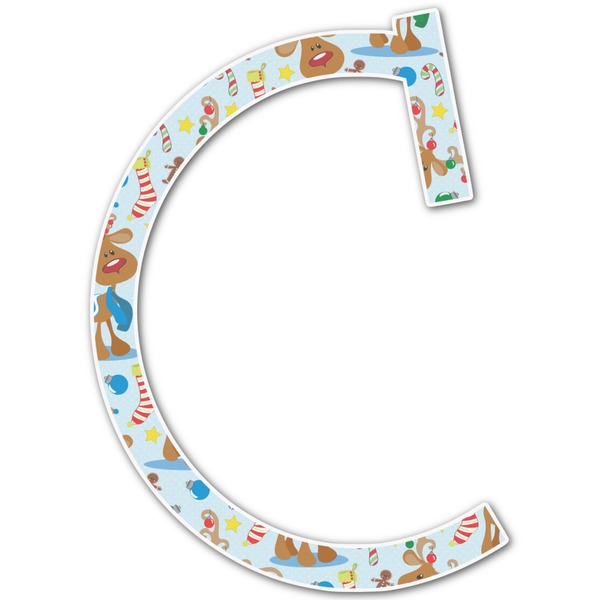 Custom Reindeer Letter Decal - Medium (Personalized)