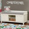 Reindeer Wall Name Decal Above Storage bench