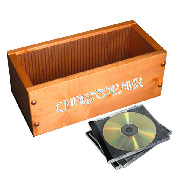 Reindeer Wall Name Decal on Wooden Storage Chest