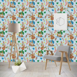 Reindeer Wallpaper & Surface Covering (Water Activated - Removable)