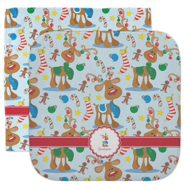 Custom Reindeer Facecloth / Wash Cloth (Personalized)