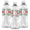 Reindeer Water Bottle Labels - Front View
