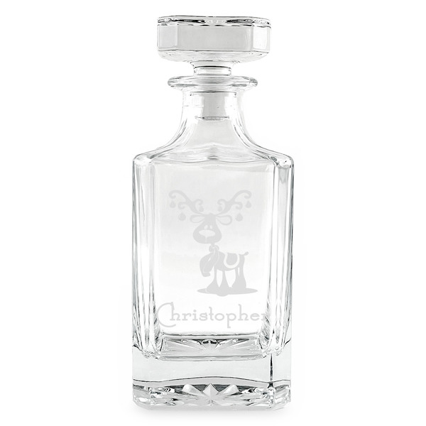 Reindeer Whiskey Decanter - 26oz Square - APPROVAL