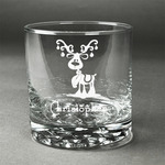 Reindeer Whiskey Glass (Single) (Personalized)