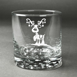 Reindeer Whiskey Glass - Engraved (Personalized)