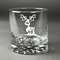 Reindeer Whiskey Glass - Front/Approval