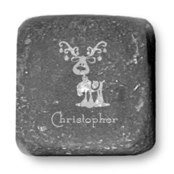 Reindeer Whiskey Stone Set (Personalized)