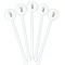 Reindeer White Plastic 5.5" Stir Stick - Fan View