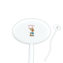 Reindeer Oval Plastic Stir Sticks (Personalized)