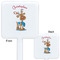 Reindeer White Plastic Stir Stick - Double Sided - Approval