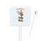 Reindeer Square Plastic Stir Sticks (Personalized)