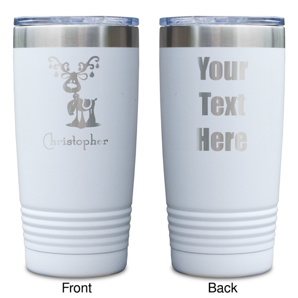 Reindeer White Polar Camel Tumbler - 20oz - Double Sided - Approval