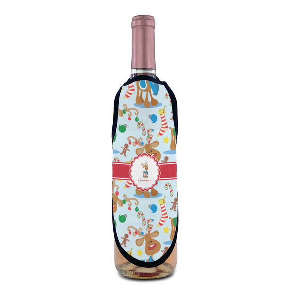 Reindeer Wine Bottle Apron - IN CONTEXT