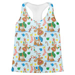 Reindeer Womens Racerback Tank Top - 2X Large