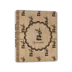 Reindeer Wood 3-Ring Binder - 1" Half-Letter Size (Personalized)
