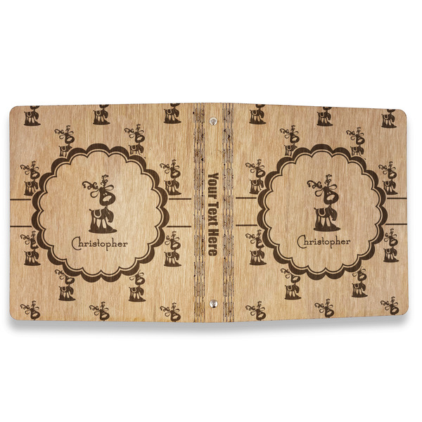 Reindeer Wood 3-Ring Binders - 1" Letter - Approval