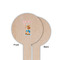 Reindeer Wooden 6" Food Pick - Round - Single Sided - Front & Back