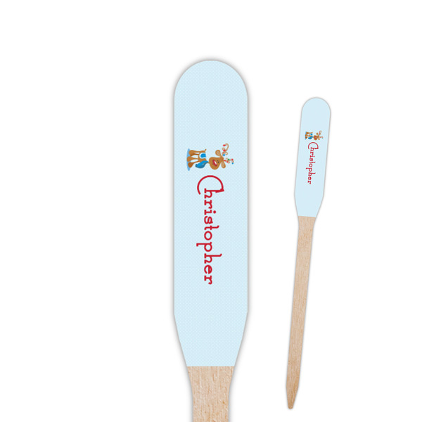 Custom Reindeer Paddle Wooden Food Picks - Single Sided (Personalized)