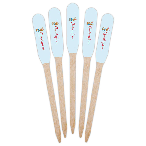 Reindeer Wooden Food Pick - Paddle - Fan View