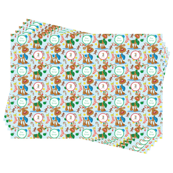 Reindeer Wrapping Paper - Front & Back - Sheets Approval
