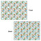Reindeer Wrapping Paper Sheet - Double Sided - Front & Back