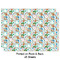 Reindeer Wrapping Paper Sheet - Double Sided - Front