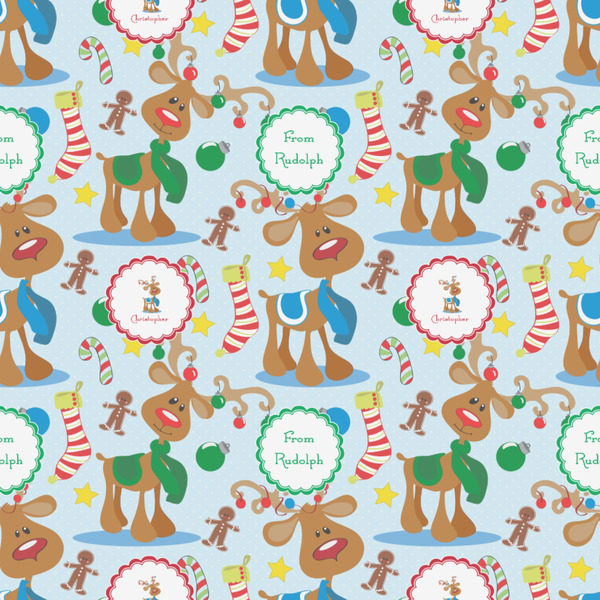 Reindeer Wrapping Paper Square