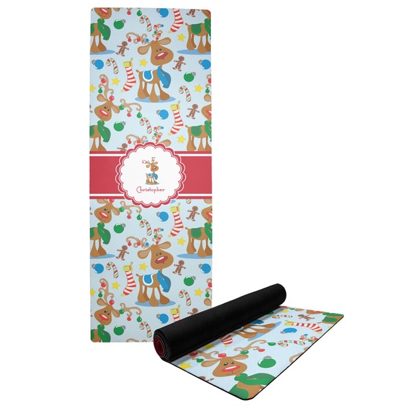 Custom Reindeer Yoga Mat (Personalized)